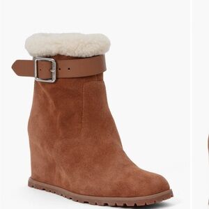 Simkhai Avery Faux Shearling Ankle Boot